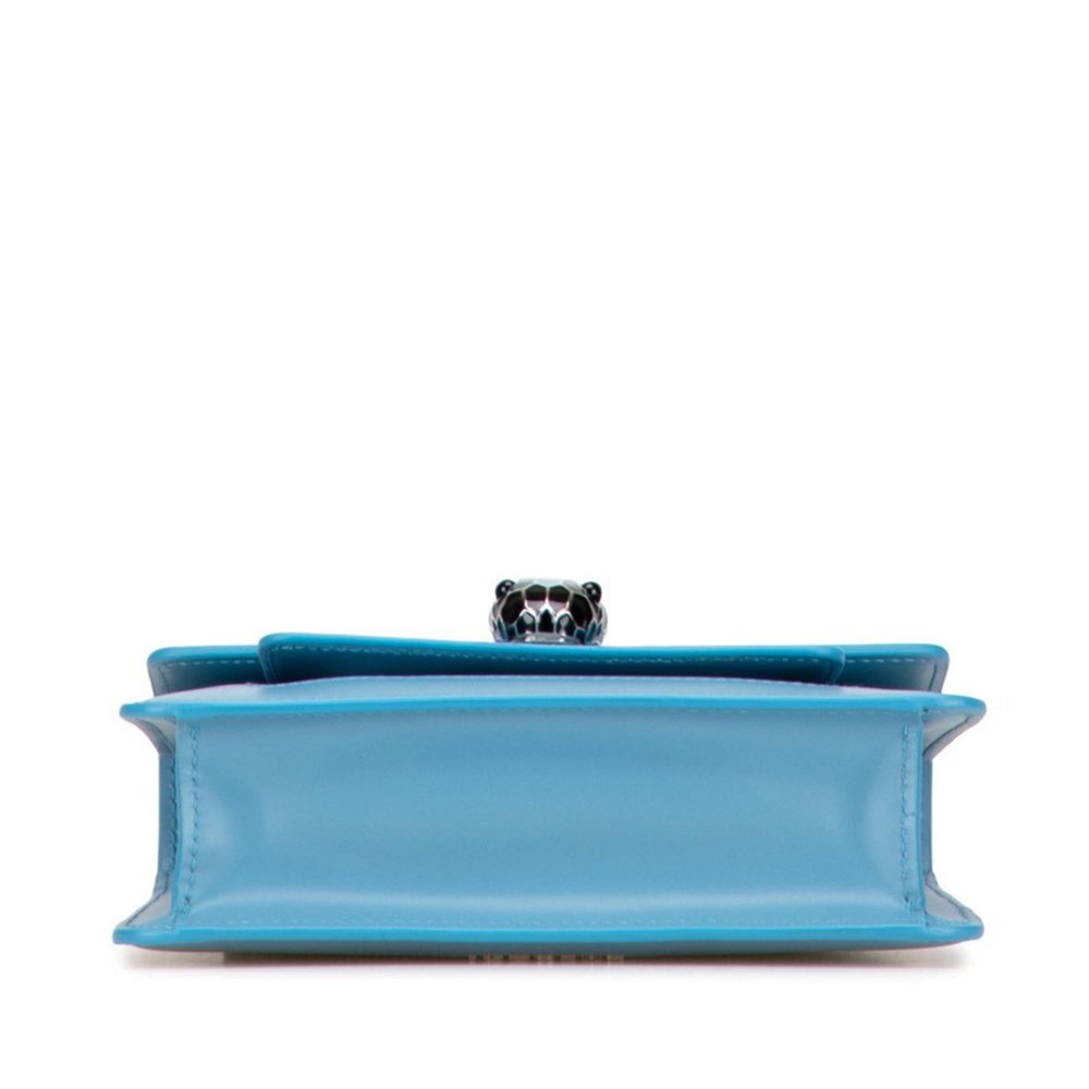 BVLGARI Serpenti Forever Chain Shoulder Bag in Blue Leather for Women - Picture 3 of 9